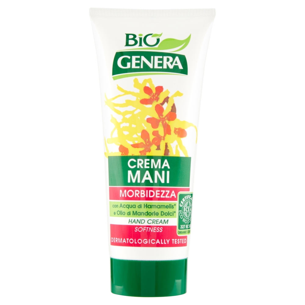 Genera BiÓ Crema Mani Morbidezza con Acqua di Hamamelis* e Olio di Mandorle Dolci* 100 ml